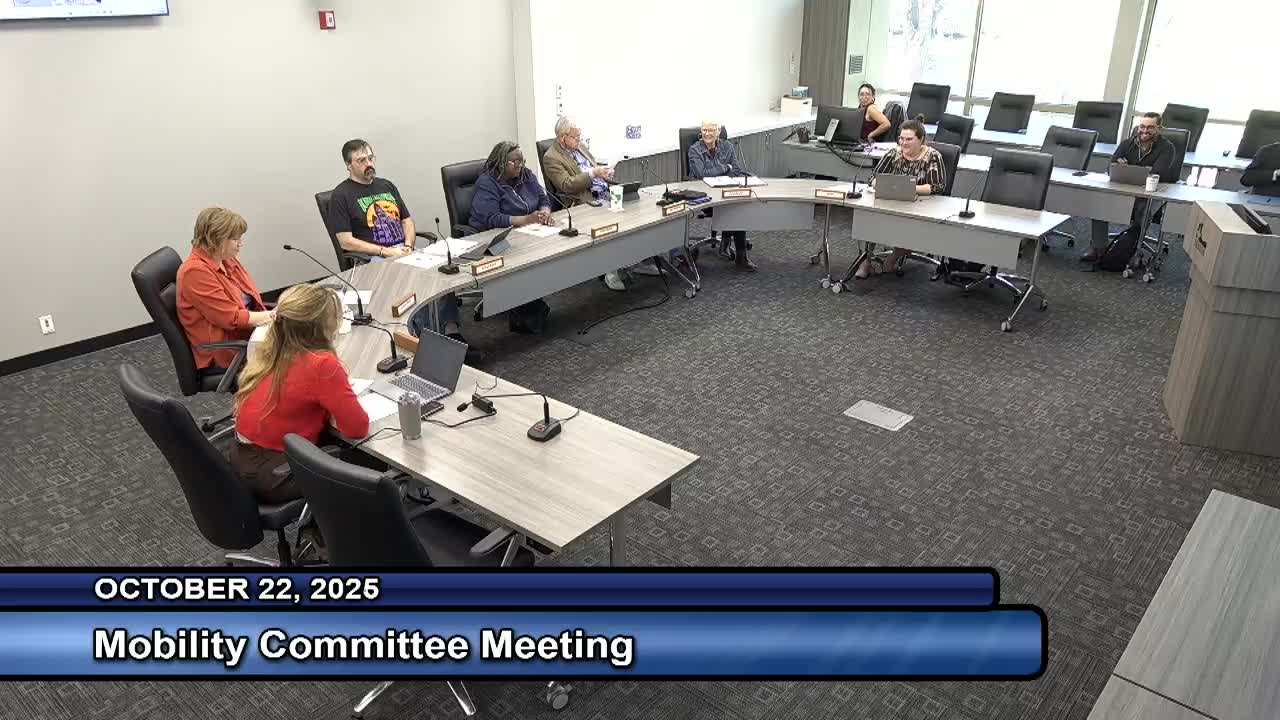 Denton staff preview mobility plan goals, funding priorities and pilot programs; committee asks for clearer public outreach