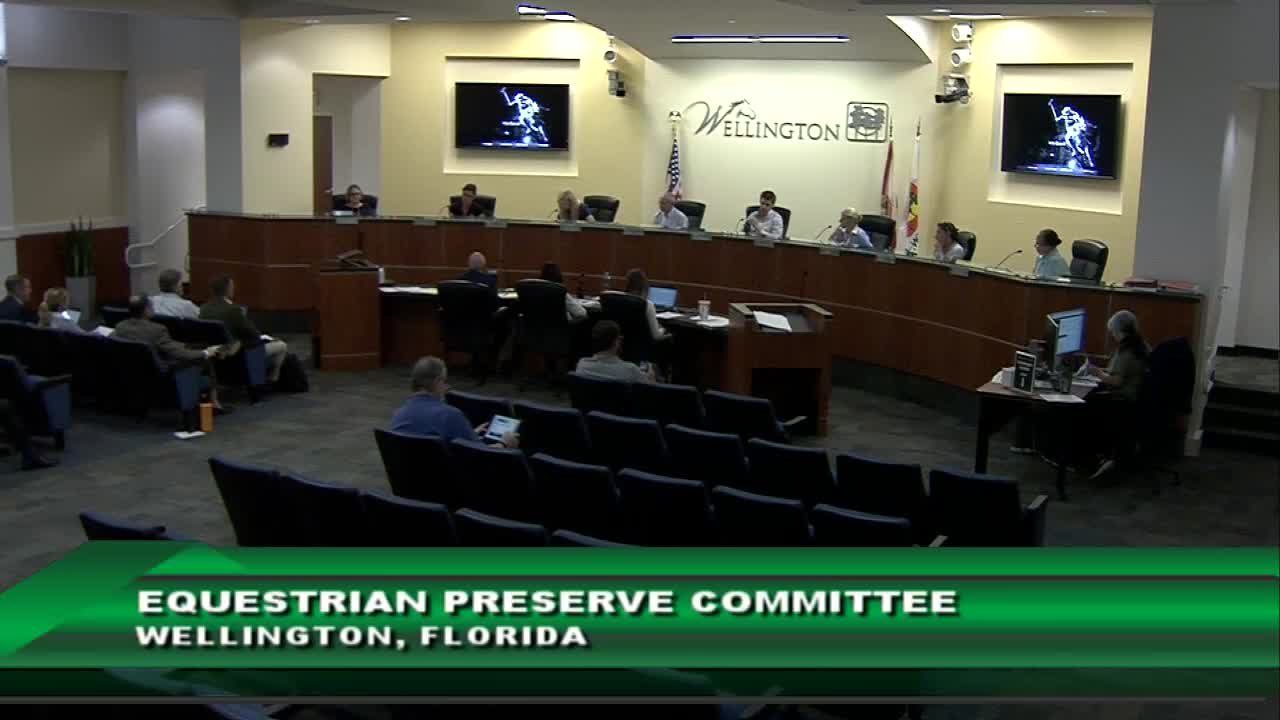 Wellington committee recommends denial of Isla Carroll PUD; residents and USPA spar over long‑term protections for polo field