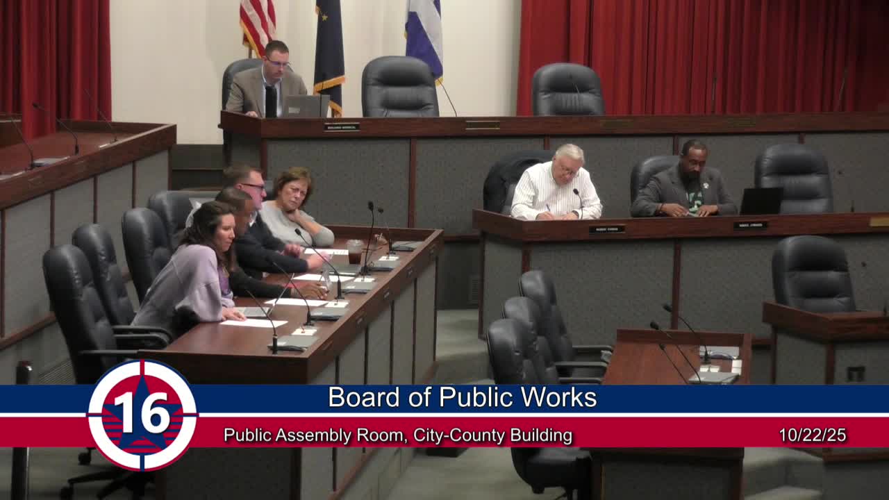 Indianapolis Board of Public Works approves package of engineering and stormwater contract amendments