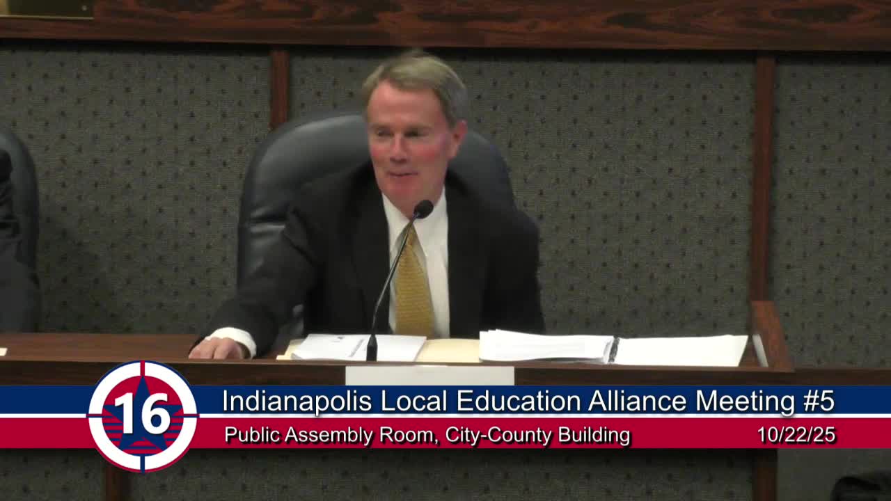 Public commenters urge ILEA to recommend fully elected IPS board, charter moratorium and transparency on property-tax spending