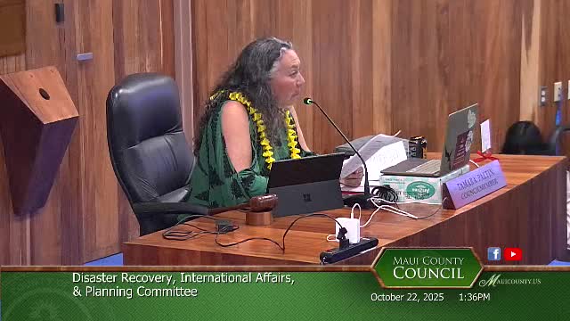 Maui County committee backs 2025 hazard mitigation plan update to preserve federal funding