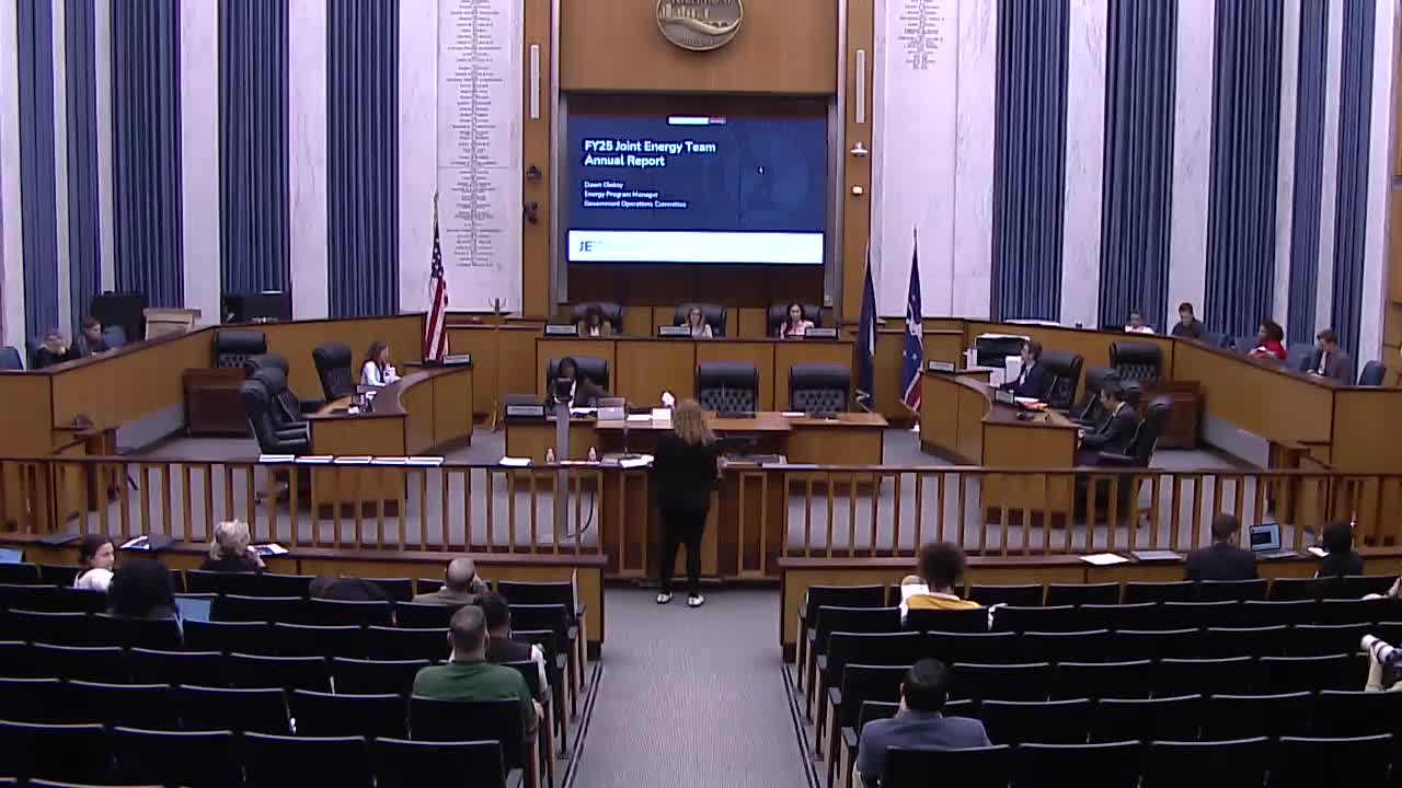 City presents Joint Energy Team progress, sustainable design standards and fleet electrification updates