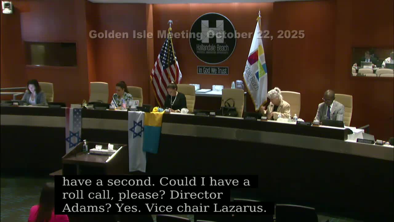 Golden Isles board approves five‑year, $1.7 million unarmed security contract after resident objects to advisory‑board role