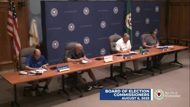 Election commission approves voter-information postcard mailing, schedules ballot-order meeting for Nov. 4 election