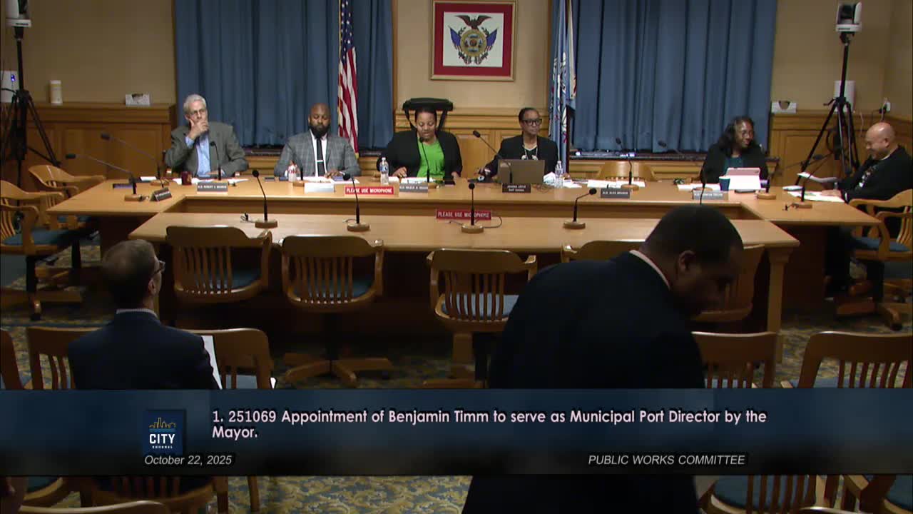 Committee confirms Benjamin Tim as Port Milwaukee director after questions about commercial experience