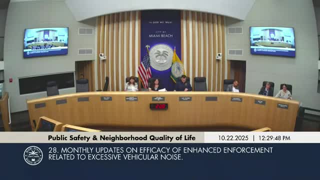 Police cite spike in vehicle‑noise enforcement; city pursuing state authorization for noise cameras