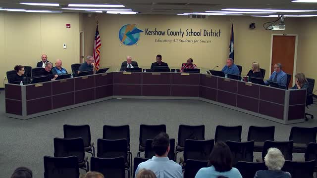 Kershaw school board pulls athletic supplements from consent agenda, tables cross‑country assistant pay until next meeting