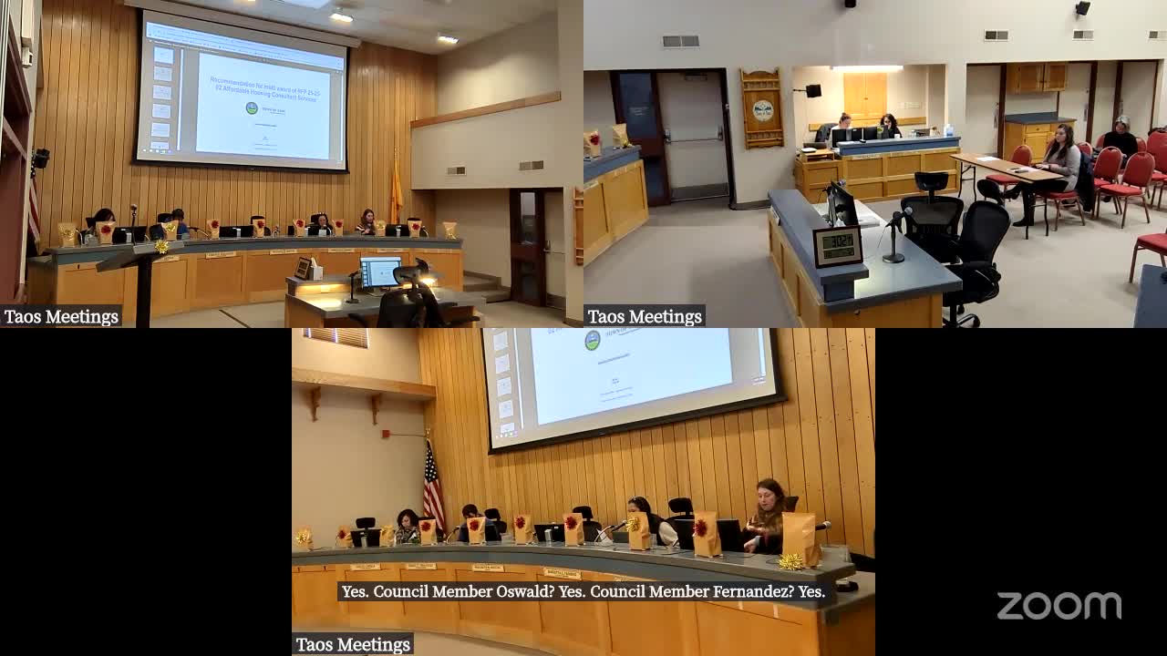 Taos City Council approves multi-award of affordable-housing consulting RFP to EPS and Project Moxie