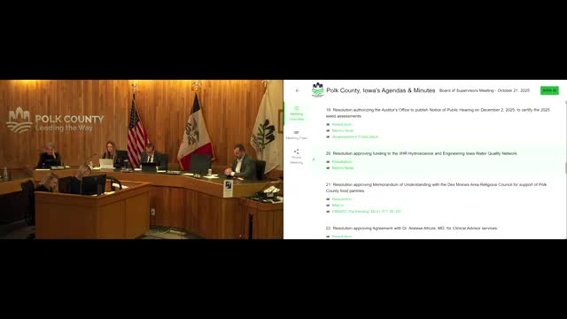 Polk County board votes to fund IIHR Iowa Water Quality Network to preserve decade-long monitoring program