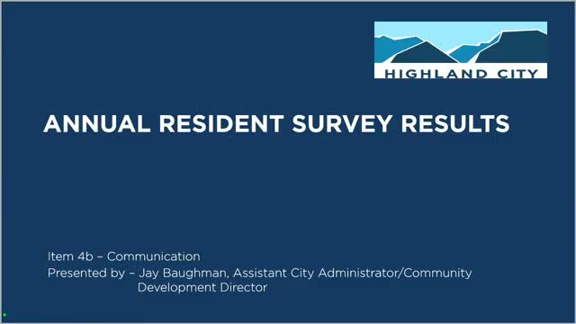 Highland survey responses fall to 734; roads and parks rank highest, library funding divides residents