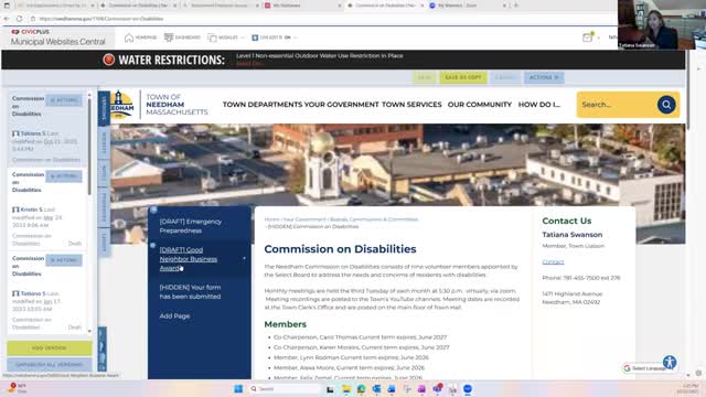 Commission makes Good Neighbor Business Award public, plans outreach and nominations