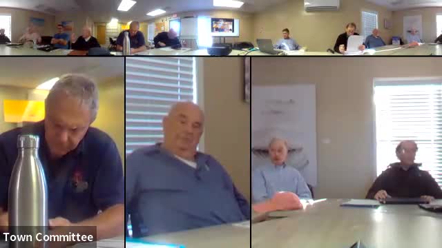 Staff briefed committee on town encroachment policy; DPW director views stakes and rocks as safety hazard