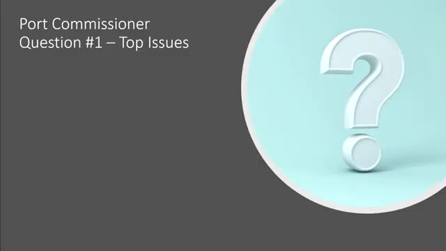 Port candidates split on event center; marina infrastructure and transparency top priorities