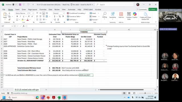Olmsted County accepts state solar grants, approves short-term cash flow to install panels on county buildings