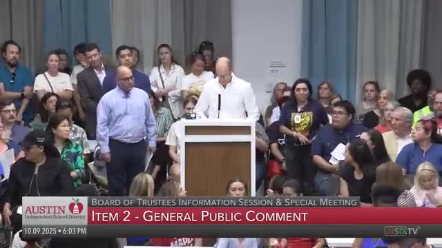 Austin ISD draft consolidation plan draws hours of public comment as trustees consider closures, rezoning and program moves