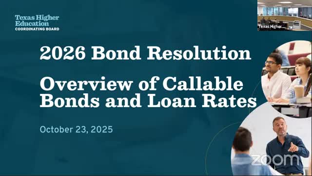 Board authorizes up to $100 million in college student loan bonds, delegates sale authority to commissioner and CFO