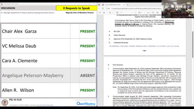 Wayne County committee extends high-crime grant to help prosecutor reduce case backlog