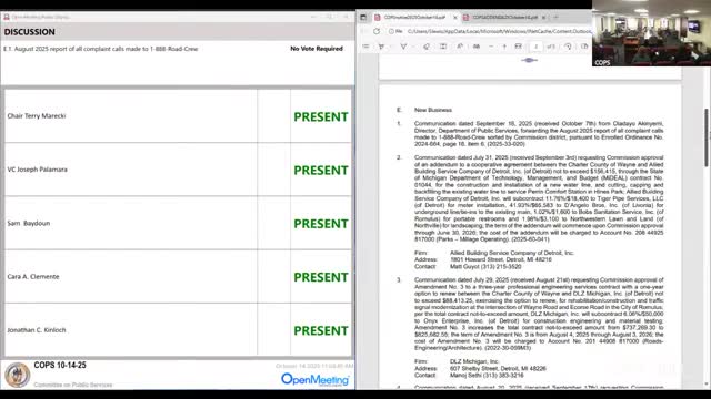 Wayne County committee approves intergovernmental park agreements, road projects and equipment purchases in omnibus vote