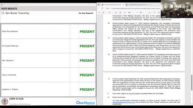 Erica Smith approved as Wayne County parks division director in committee omnibus vote