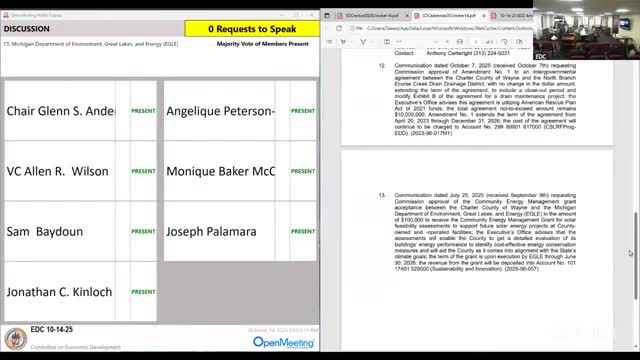 Commission accepts state grant for solar feasibility assessments at county facilities