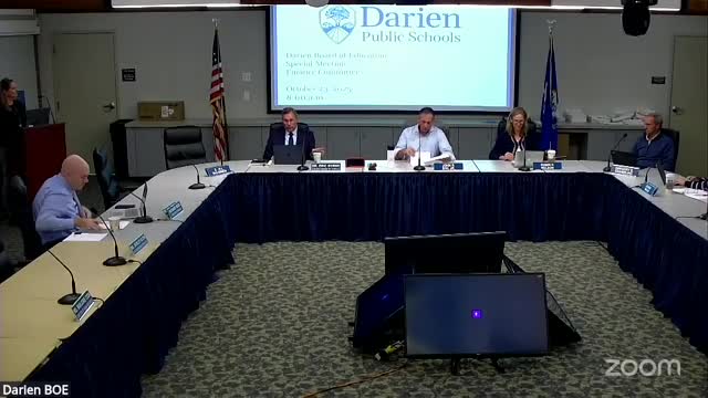 Darien finance committee reports $500,607 positive balance; flags $50,000 security-assessment placeholder and small federal grant changes