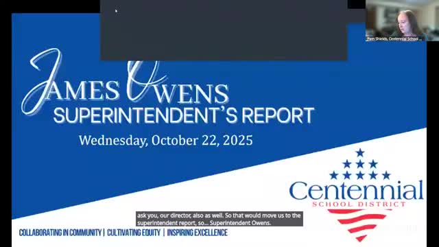 Superintendent reports on facilities summit, TimeClock Plus rollout, Best Buy/Intel grant and Nike donations
