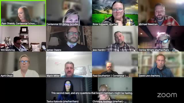 Centennial board approves revised student-safety policy JFCEB and corresponding administrative rule