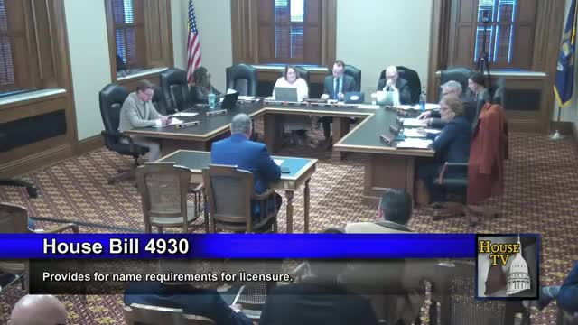 Committee hears bill to require legal names on medical licenses