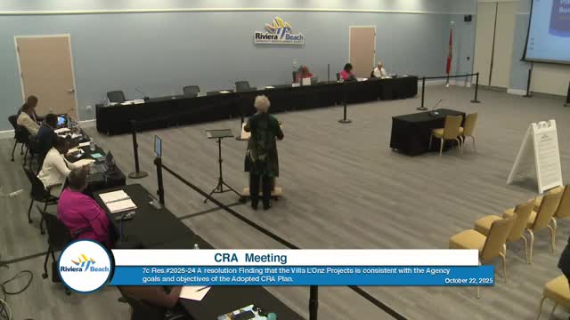 CRA approves Villa Lawns Phase 2 consistency finding; project will add for‑sale units and affordable flats