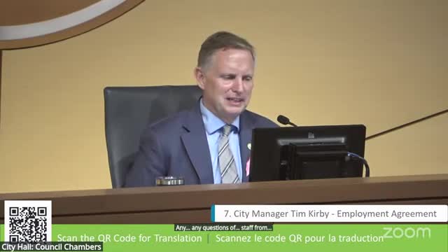 Council approves 1% pay increase and one-time PTO cash-out for City Manager Tim Kirby