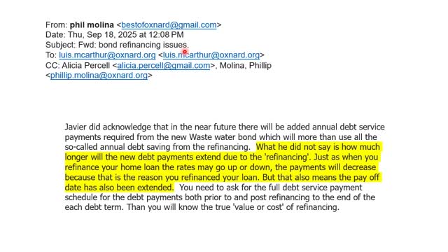 City manager says treasurer misstated bond refinance and banking discussions; staff will explore account options