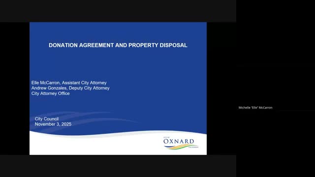 Oxnard City staff ask council to accept donated boat and authorize disposal