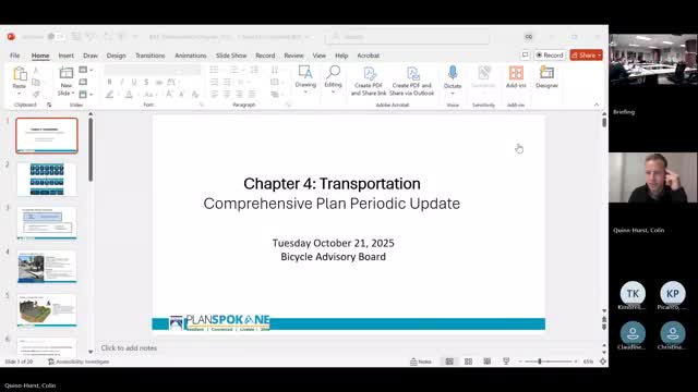 Planner briefs board on transportation chapter update for Spokane comprehensive plan