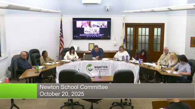 Newton schools present updated competency‑determination policy as MCAS replacement; committee schedules further review