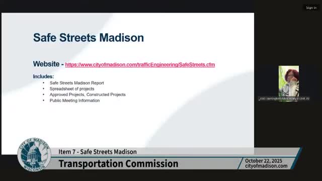 Transportation Commission approves $301,700 in Safe Streets Madison projects contingent on 2026 budget