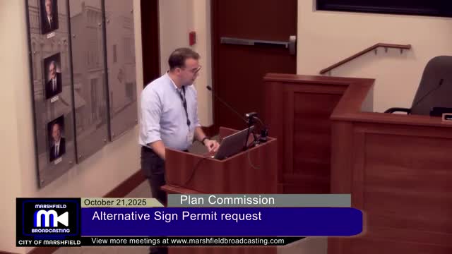 Plan Commission approves alternate fence-mounted signs at 3201 S. Millard Ave.