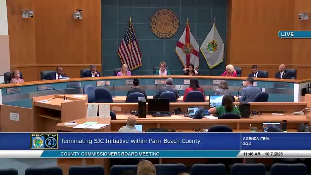 Palm Beach County votes to end Safety and Justice Challenge grants, staff to prioritize continuation of key services