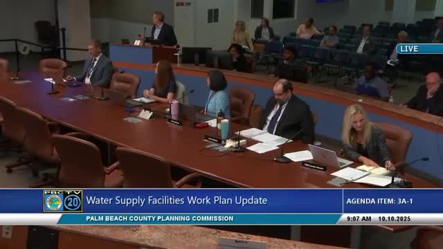 Planning commission accepts Palm Beach County water-supply work plan update