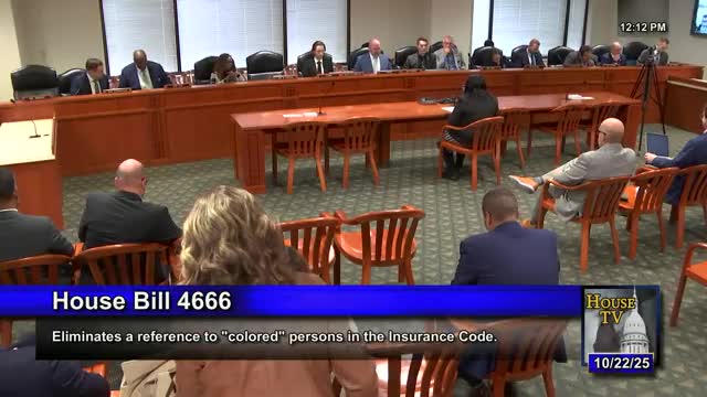 Committee reports bill to remove the word 'colored' from Michigan insurance code