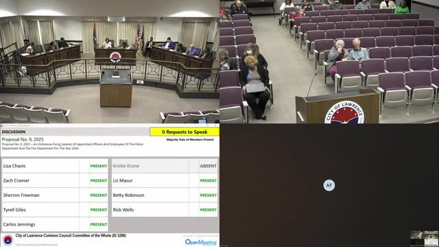 Committee advances police and fire salary ordinance; councilors press chief on staffing and funding