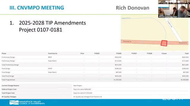 NVCOG approves Route 34 design amendment and OKs $3.1M Shreve Road sidewalk cost increase