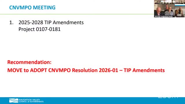 Votes at a glance: NVCOG board approves TIP amendment, minutes, financial report, Shreve Road allocation and adjournment
