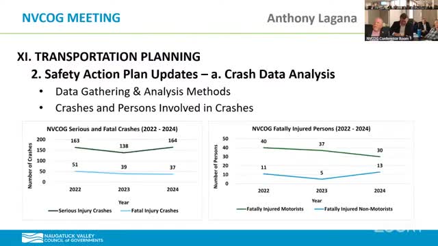 NVCOG presents crash analysis and countermeasures; schedules roundabout lunch-and-learn