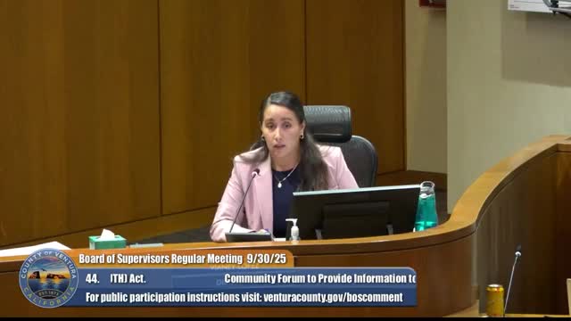 Community coalition and dozens of residents urge Ventura County to end voluntary ICE cooperation, call for oversight and legal aid