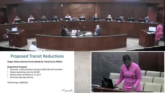 Augusta Transit proposes route cuts and Saturday elimination to save $884,000 amid falling ridership