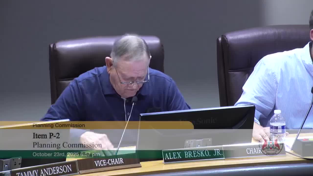 Commission forwards approval recommendation for 50‑lot 55+ community on Prince George Drive