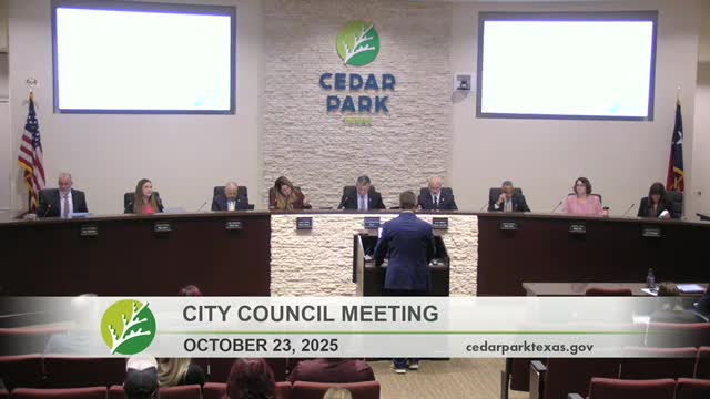 Cedar Park presents quarterly capital projects update; public safety training center, Fire Station 1, New Hope work advance