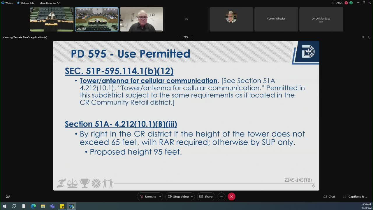City Plan Commission OKs 95-foot monopole in South Dallas for 20 years, removes automatic renewal