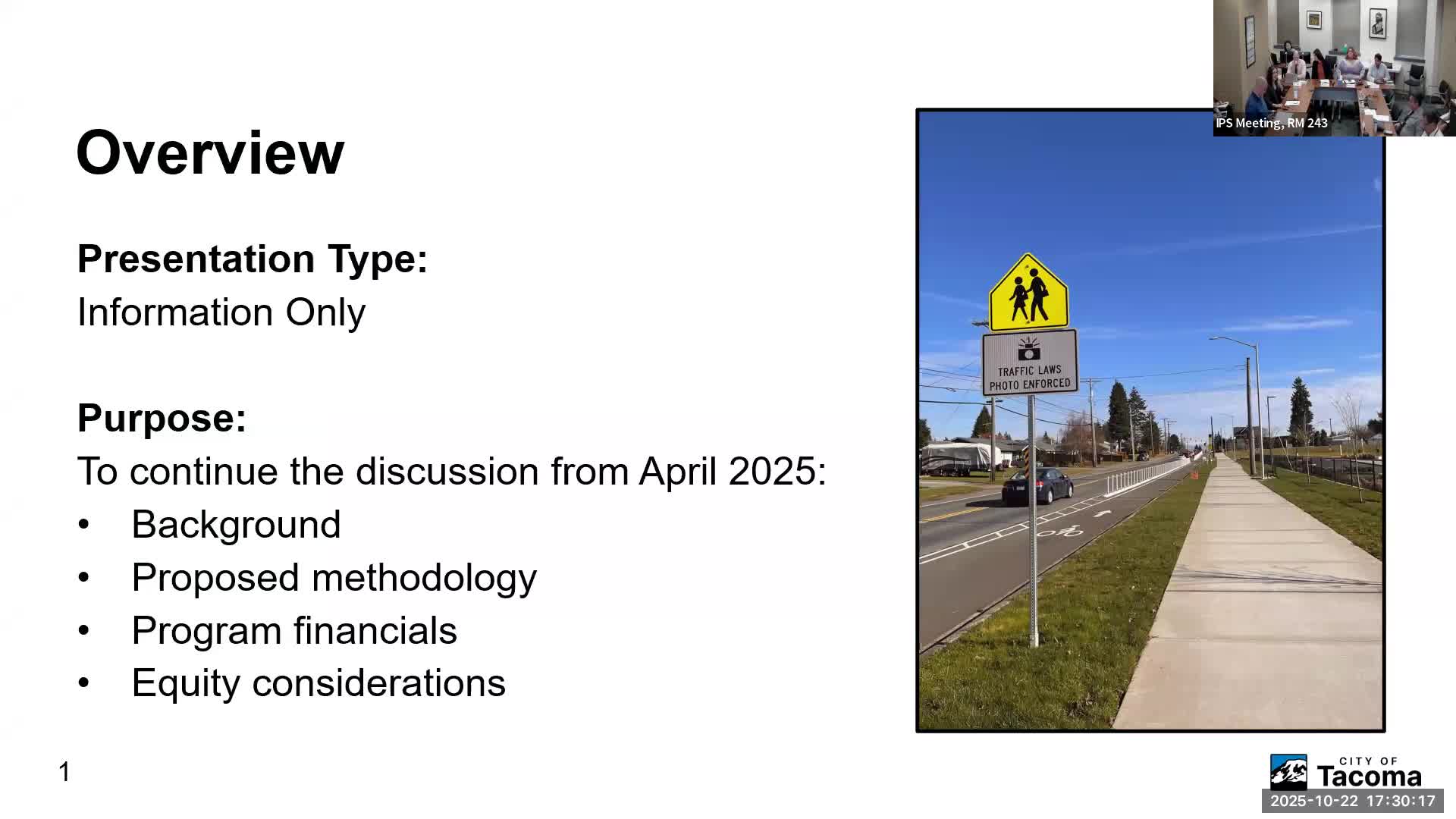 Public Works outlines phased expansion of automated enforcement; staff to collect speed data and run equity analyses