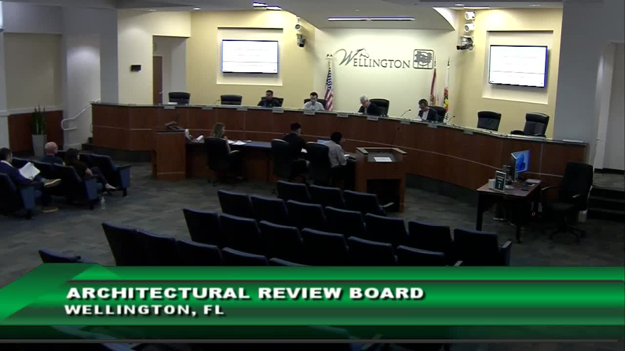 Wellington ARB approves black rolling gate at 109 Pacer Circle